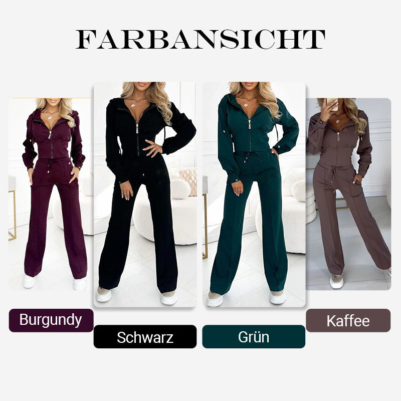 💥Meilleure vente 50% de réduction✨Ensemble de survêtement 2 pièces entièrement zippé pour femme !