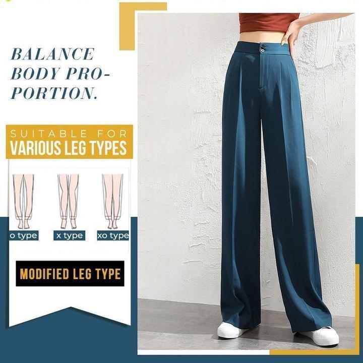 Pantaloni casuali con una gamba larga per le donne