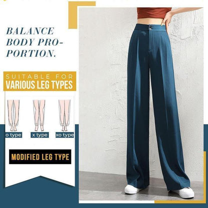 Pantaloni casuali con una gamba larga per le donne