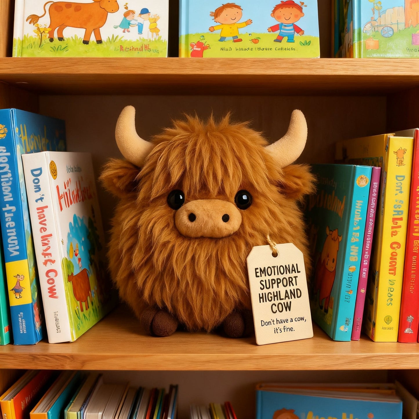🎅Weihnachtsvorverkauf 50 % RABATT🎁Plüschtier Highland Cow zur emotionalen Unterstützung🎉