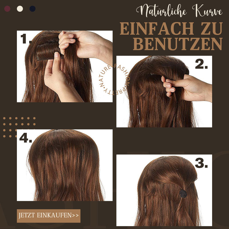 🔥2 fermagli per capelli invisibili e voluminosi