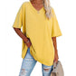 📢📢40 % RABATT !! ⏰Lässiges, locker sitzendes Damen-T-Shirt mit V-Ausschnitt