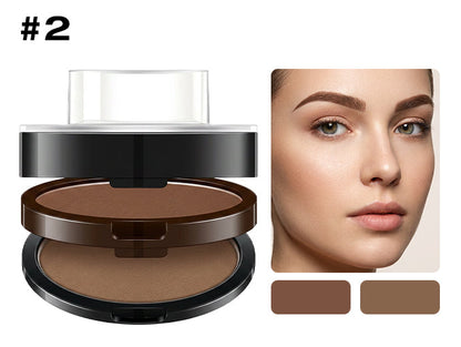 🥳 HEISSER SALE 2026 – 50% RABATT! 💞 50.000+ VERKAUFT ! Sofort verstellbarer Augenbrauenstempel mit zweifarbigem Augenbrauenpuder