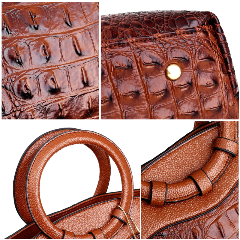 🔥VINTAGE SKINNVESKE – gratis levering💝