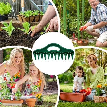 🌱Espaceur de graines et bâton de plantation – Outil de plantation de précision à 12 trous