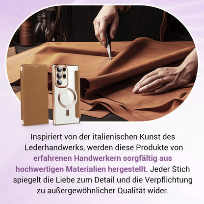 [🔥Der niedrigste Preis von heute]Neue strukturierte Flip-Leder-Handyhülle für Samsung