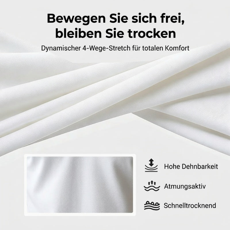 🔥Solange der Vorrat reicht 40 % Rabatt!🎉Herren schnell trocknendes Kurzarm-Hemdchen-Shirt mit Reverskragen