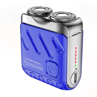 🖤Nuovo design 2025 sconto del 50%🖤rasoio elettrico rotante portatile a due anelli