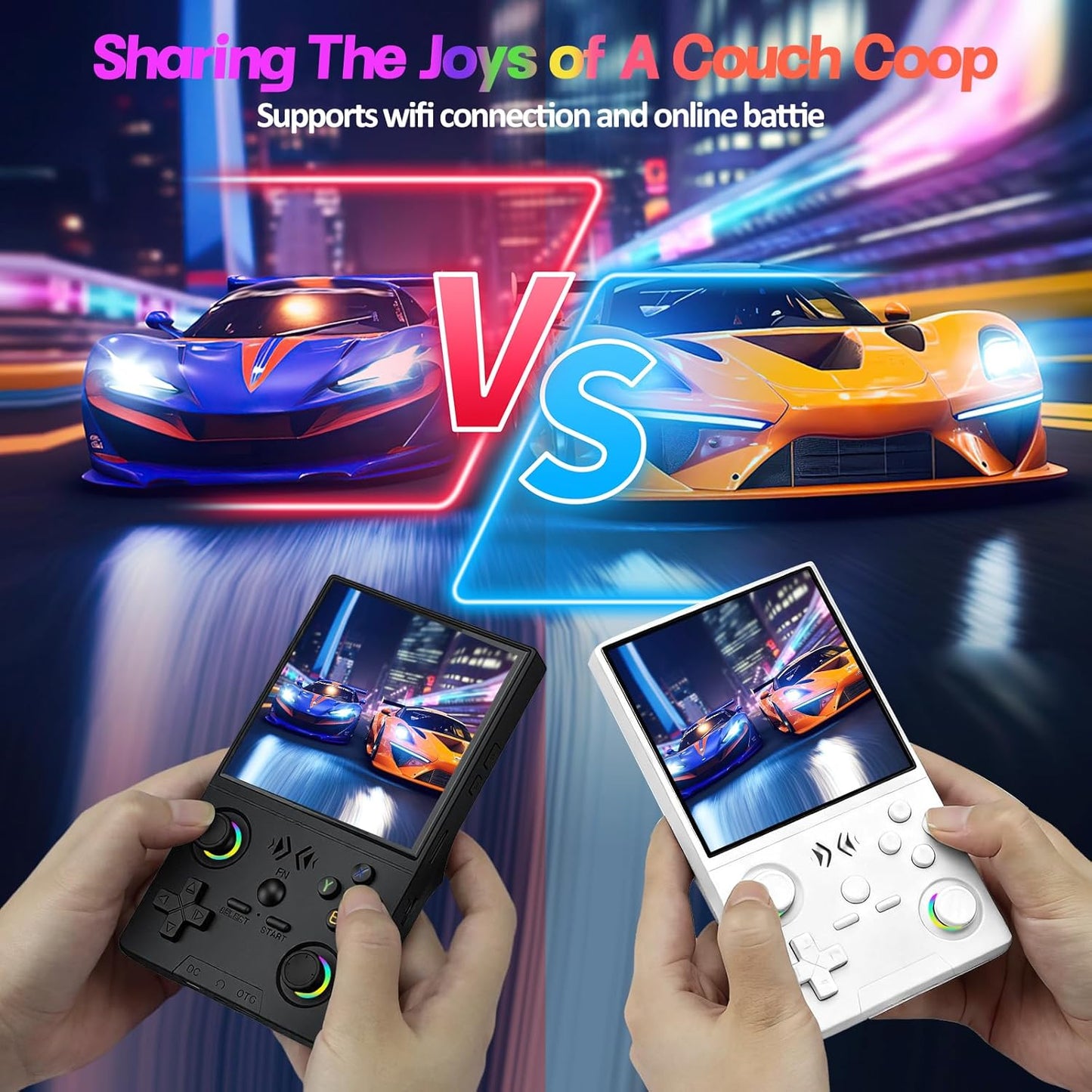 🎮👾 Retro-Handheld-Spielkonsole – 3,5″ HD-Bildschirm (640x480) 🕹️💾 64 GB Speicher, RK3326-Chip, 2500 mAh – perfekt für unterwegs & Nostalgie-Fans. Sofort spielbereit mit hunderten Klassikern.