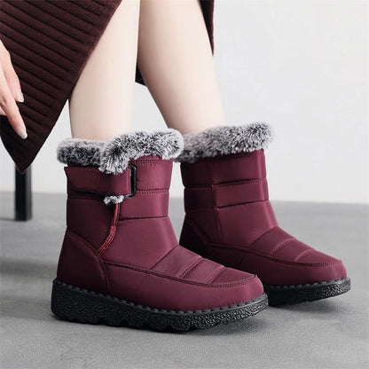 🎄🎁Ideal Gift - Non-Slip Winter Rabbit Plush Snow Boots for Women
