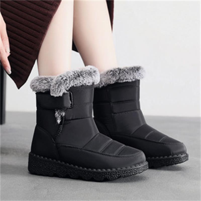 🎄🎁Ideal Gift - Non-Slip Winter Rabbit Plush Snow Boots for Women