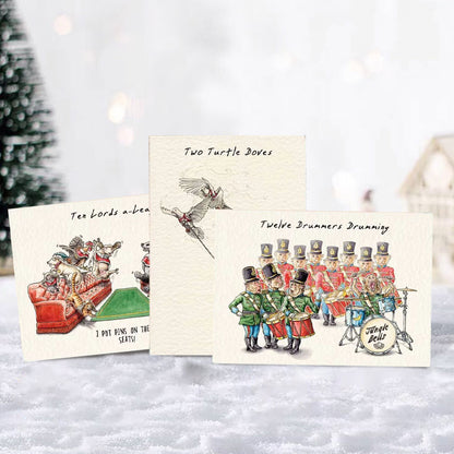 🔥Solange der Vorrat reicht 40 % Rabatt!🎉Zwölf Tage Weihnachtskarten-Set