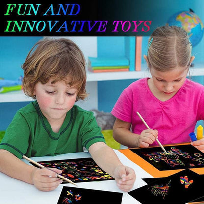 🔥Solange der Vorrat reicht 40 % Rabatt!🎉Regenbogen-Malpapier Kunst-Set für Kinder