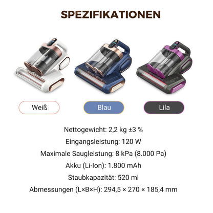 ⏳2026 Neu eingetroffen✨Sakerplus Leistungsstarker UV-Bettstaubsauger
