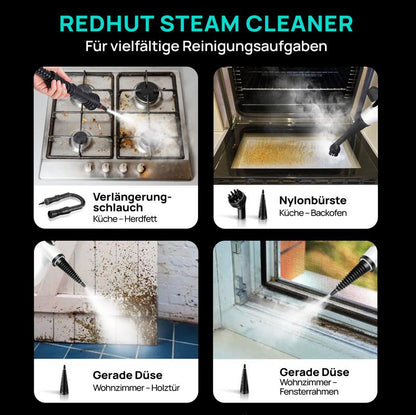 💎 60% RABATT! 💎 Hand-Multiflächen-Dampfreiniger mit Druckboost – 12-teiliges Set, Chemiefrei & 99,9 % Keimabtötung