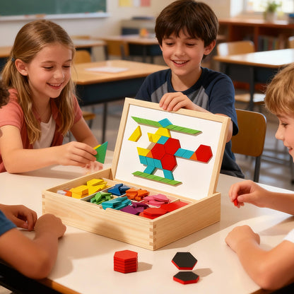🔥Solange der Vorrat reicht 40 % Rabatt!🎉Magnetisches Puzzlespiel aus Holz mit Motiven