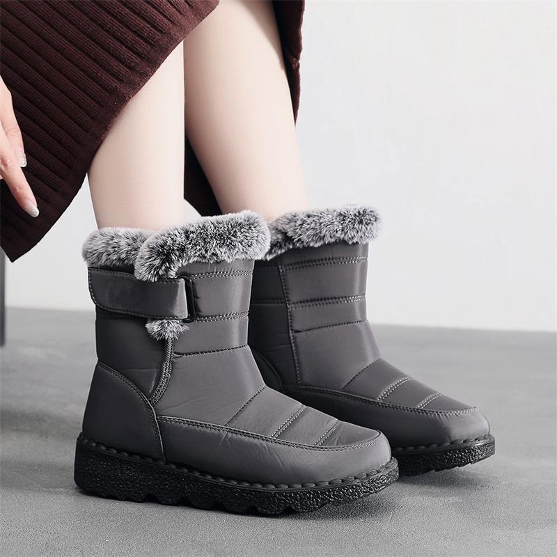 🎄🎁Ideal Gift - Non-Slip Winter Rabbit Plush Snow Boots for Women