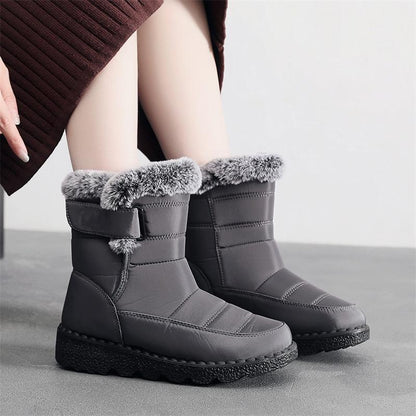 🎄🎁Ideal Gift - Non-Slip Winter Rabbit Plush Snow Boots for Women