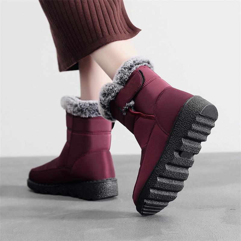 🎄🎁Ideal Gift - Non-Slip Winter Rabbit Plush Snow Boots for Women