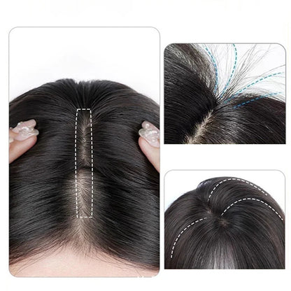 🔥Natural clip-on partial bangs hairpiece
