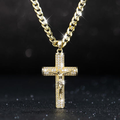 🎁Früher Weihnachts-Hot-Sale – 48% RABATT! 🎅✝️Jesus-Kruzifix-Anhänger-Halskette