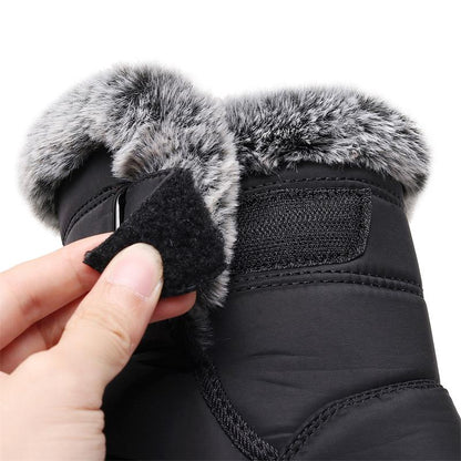 🎄🎁Ideal Gift - Non-Slip Winter Rabbit Plush Snow Boots for Women