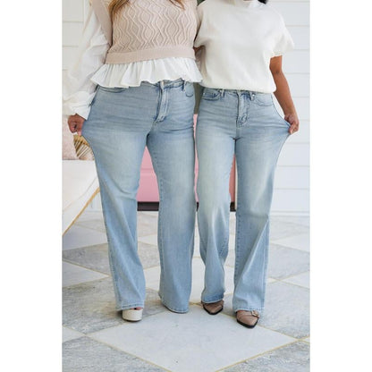 🌷Vorverkauf 50% Rabatt auf🍃Vintage-Waschungen mit hohem Bauch und Bauchkontrolle Jeans mit geradem Bein
