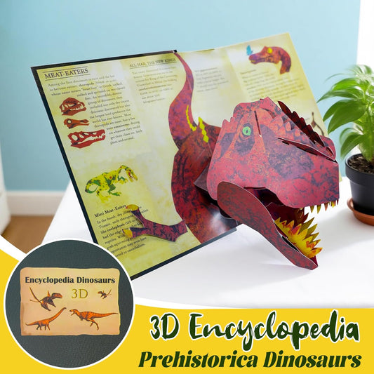 🔥Heißer Verkauf 47% 🦖3D-Enzyklopädie „Prehistorica Dinosaurs“ – Begeistern Sie Kinder für die Welt der Dinosaurier! 📚