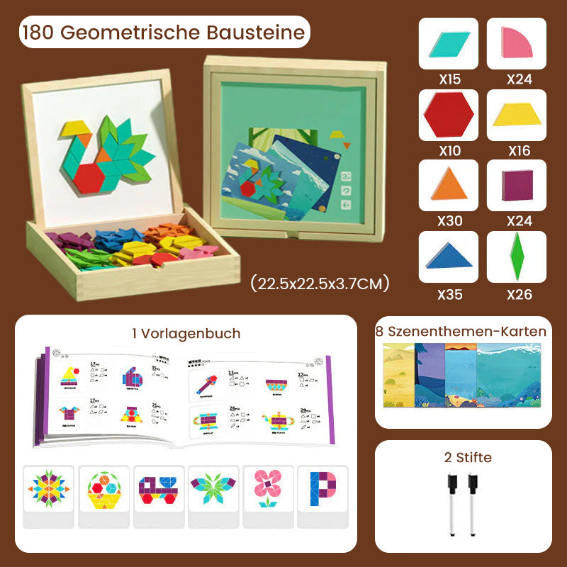 🔥Solange der Vorrat reicht 40 % Rabatt!🎉Magnetisches Puzzlespiel aus Holz mit Motiven