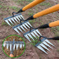 Gartenharke aus Kohlenstoffstahl mit 4/5/6/7 Zinken