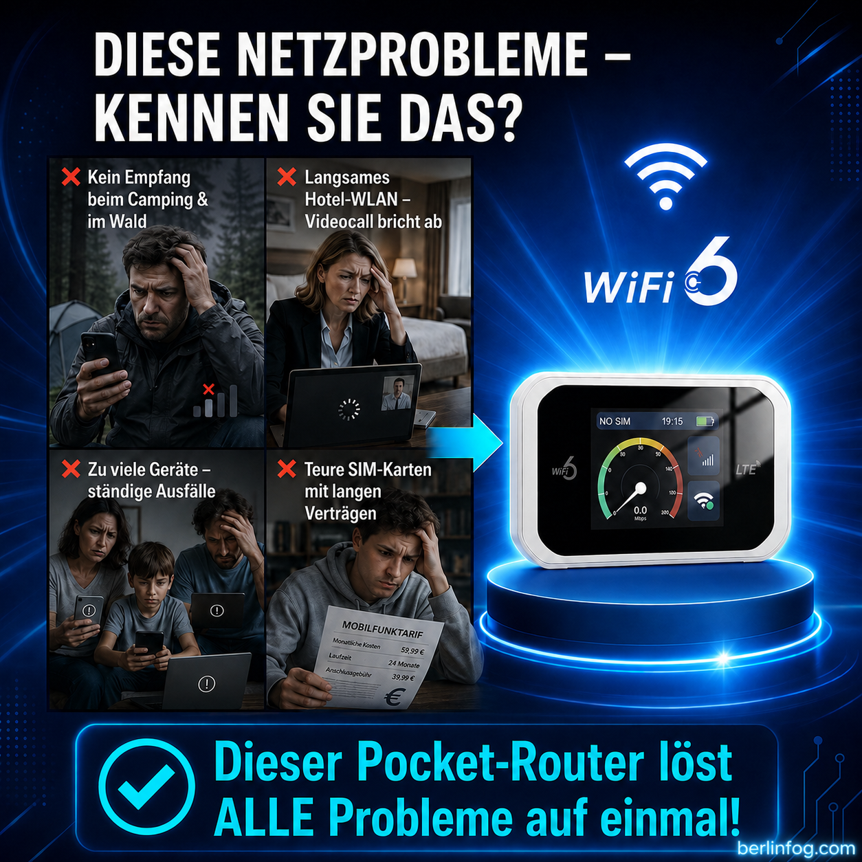 🥳HEISSER SALE 2026🥳💞50.000+ VERKAUFT!👵❤️  Pocket-WLAN mit Kompatibilität zu allen Netzwerken（Bitte bringen Sie Ihre eigene Karte mit ）