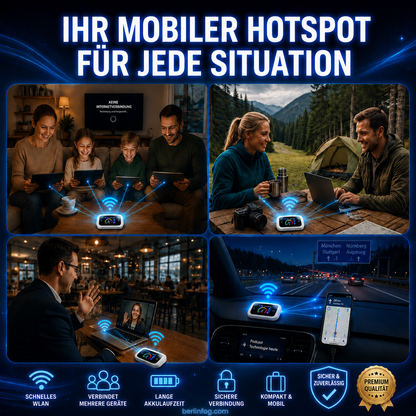 🥳HEISSER SALE 2026🥳💞50.000+ VERKAUFT!👵❤️  Pocket-WLAN mit Kompatibilität zu allen Netzwerken（Bitte bringen Sie Ihre eigene Karte mit ）