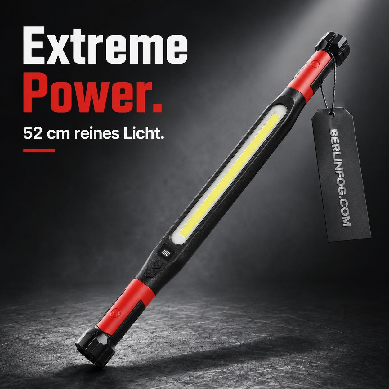 💥 50% RABATT! 🔧Wiederaufladbare Werkstattleuchte – 3000 LM, IPX4 wassergeschützt & 360° Haken