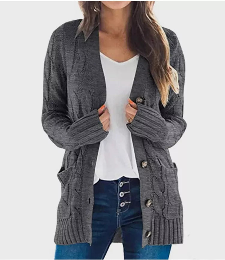 Damen-Strickpullover in Midi-Länge für den Herbst