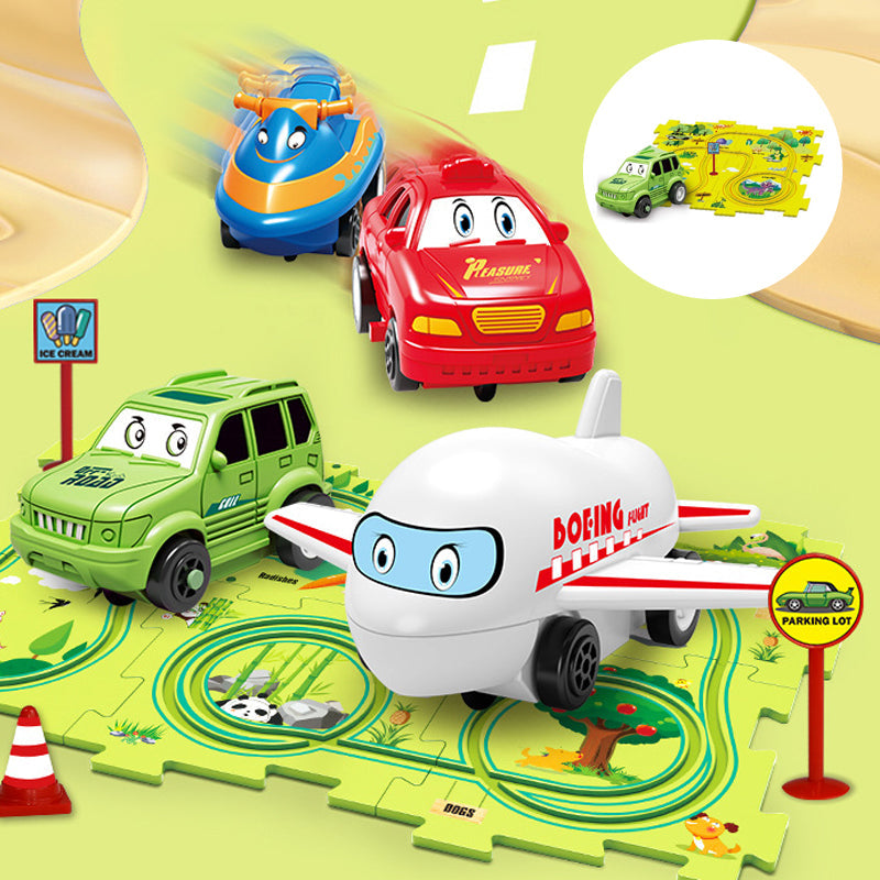 🔥Solange der Vorrat reicht 40 % Rabatt!🧩Kinder Lernspielzeug Puzzle-Autobahn-Spielset🧩