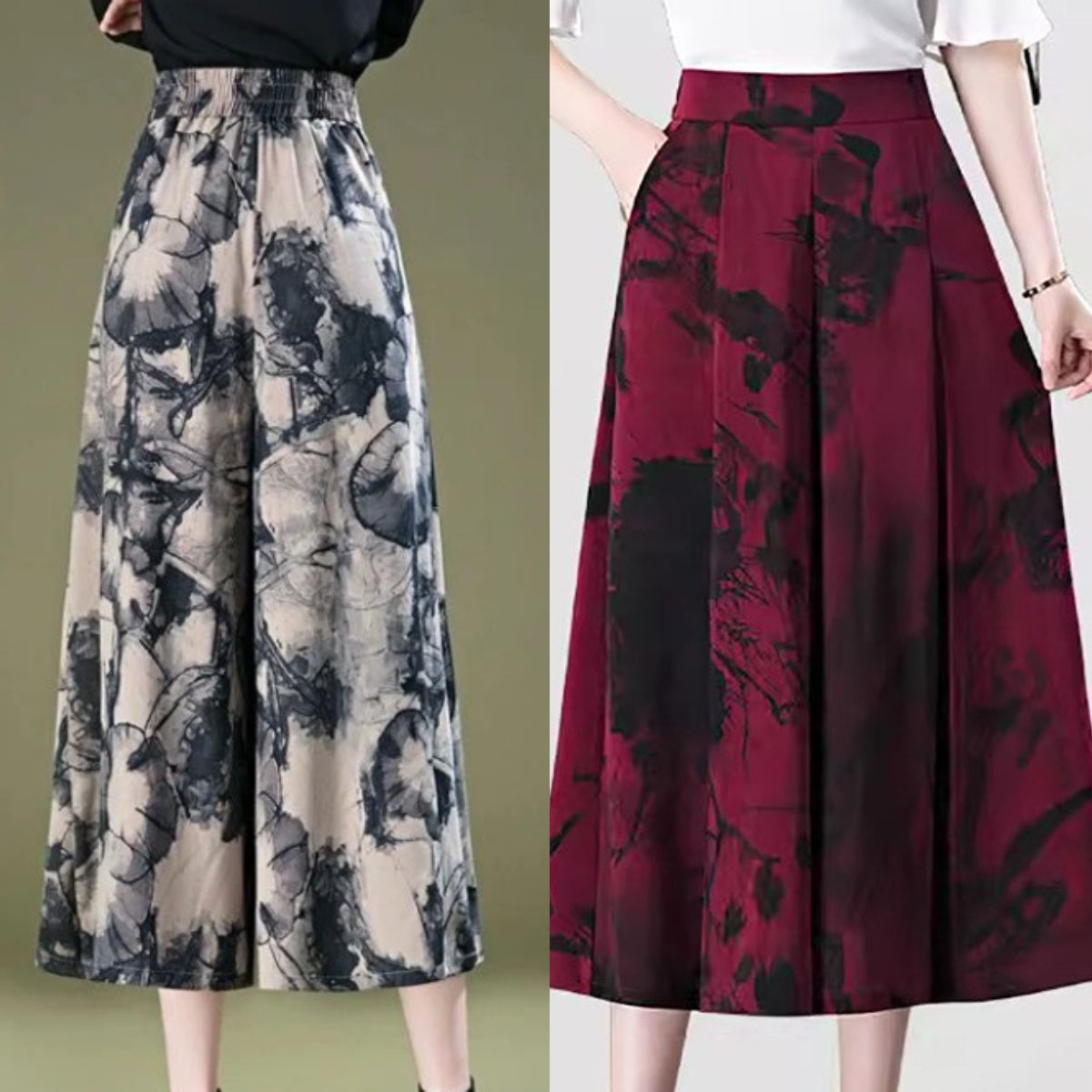 ✨✨Eleganti pantaloni a gamba larga in chiffon per donna✨✨