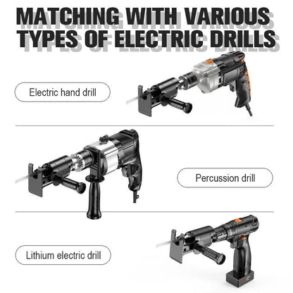 🔧 50% RABATT! ❄️ Sabersägeadapter für Bohrmaschine – Vielseitig, robust & einfach zu montieren – Ideal für Holz, Kunststoff & dünnes Metall