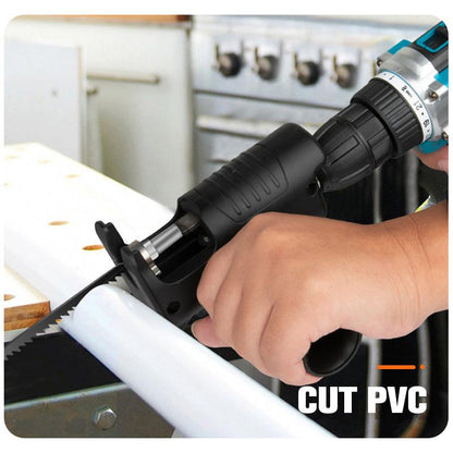 🔧 50% RABATT! ❄️ Sabersägeadapter für Bohrmaschine – Vielseitig, robust & einfach zu montieren – Ideal für Holz, Kunststoff & dünnes Metall