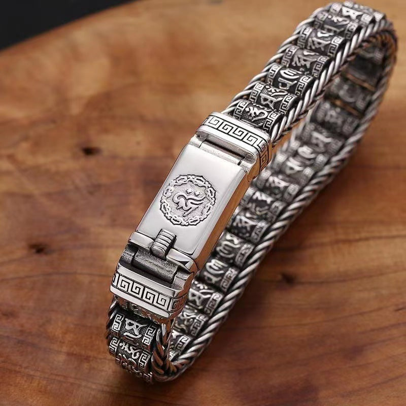 💎 50 % RABATT! 💎 Tibetisches Gebetsmühlen-Armband – 925er Sterlingsilber, Glücksbringer & Valentinstagsgeschenk