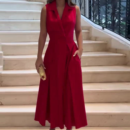 💃67% discounts 💃V-neck gas quality female dress, show the charm of women