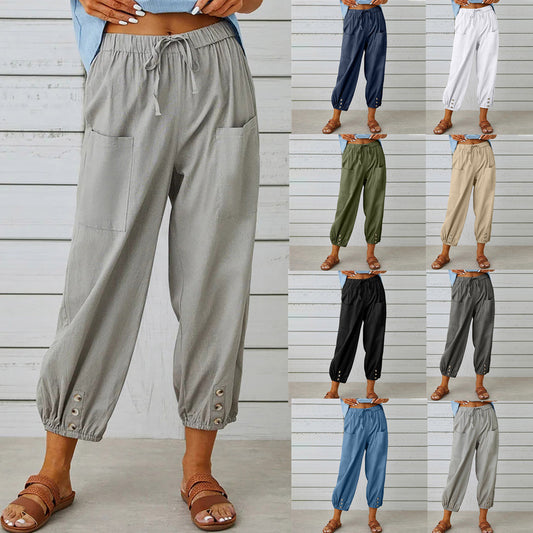 🔥50% rabatt🔥LOCKERE, GERADE HOSE MIT WEITEM BEIN FÜR DAMEN