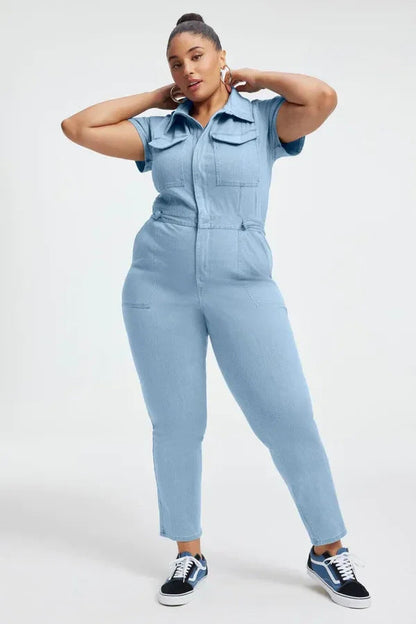 💕Skinny Bootcut Denim-overall (gratis frakt ved kjøp av 2 stk.)✈️