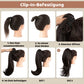 💕LETZTER TAG DER AKTION - 50 % RABATT💕Lockige, gewellte Frizz-Haarverlängerung mit Pferdeschwanz