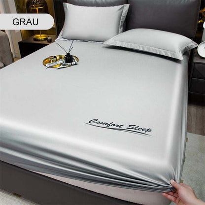 Sábana ajustable y funda de almohada refrescante de verano con efecto sedoso🛏️