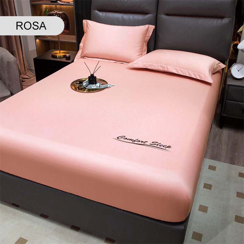 Sábana ajustable y funda de almohada refrescante de verano con efecto sedoso🛏️