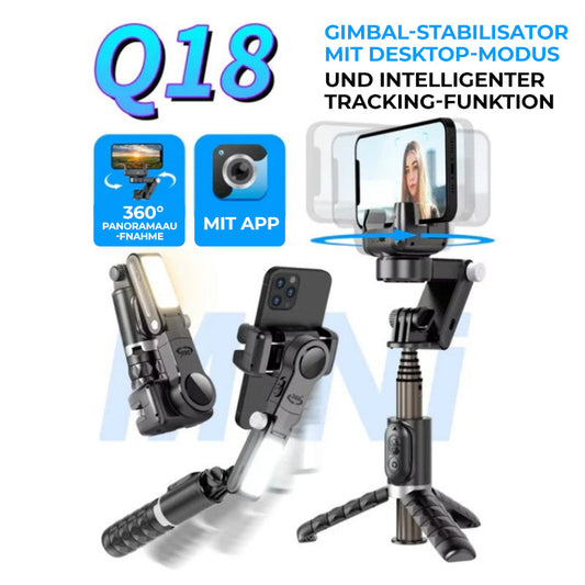 💥Offerta a tempo limitato - 50% di sconto💥Stabilizzatore cardanico a 3 assi, girevole a 360° e pieghevole per smartphone