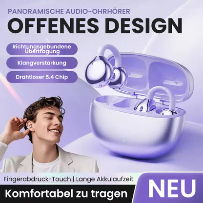 Bluetooth headphones with ear clip