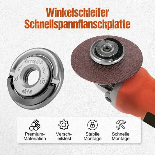 Schnellspann-Flanschplatte für Winkelschleifer