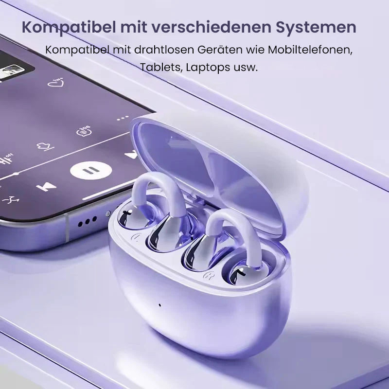 Cuffie bluetooth con clip per orecchie