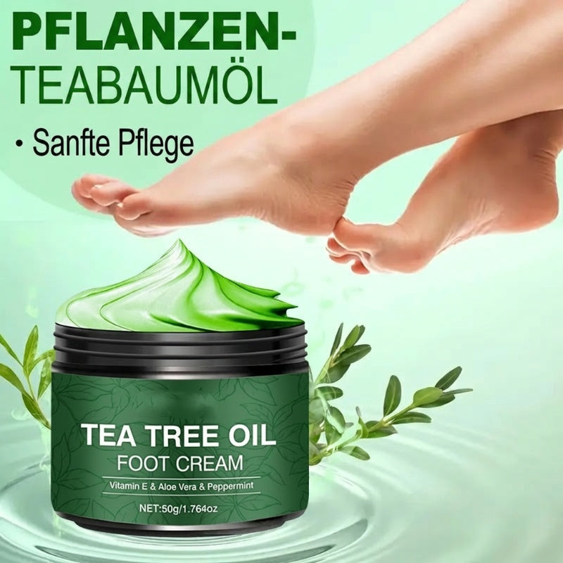 🔥Solange der Vorrat reicht 40 % Rabatt!🎉Beruhigende Fußcreme mit Aloe Vera und Teebaumöl